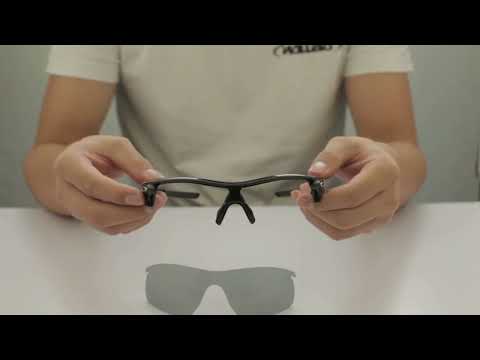 How to install Walleva Replacement Lenses for Oakley RadarLock Pitch (OO9182 Series)
