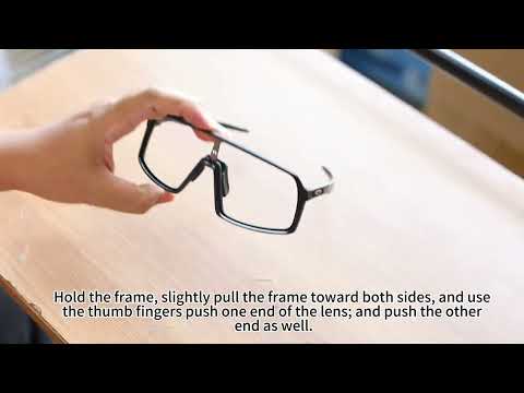 How to install Walleva Replacement Lenses for Oakley Sutro Low Bridge Fit (OO9406A Series)