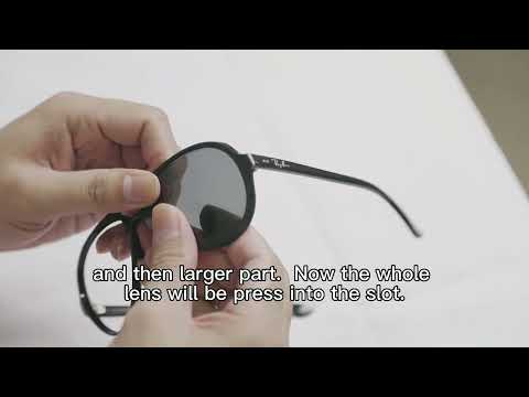 How to install Walleva Replacement Lenses for Ray-Ban RB4125 Cats 5000 (59mm)