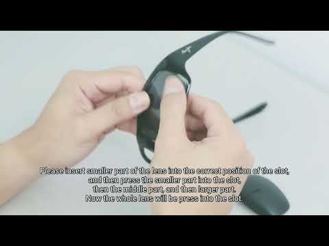 How to install Walleva Replacement Lenses for Maui Jim Peahi MJ202