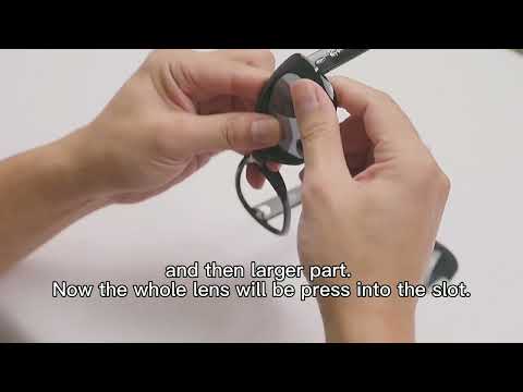 How to install Walleva Replacement Lenses for Ray-Ban RB4101 Jackie Ohh (58mm)
