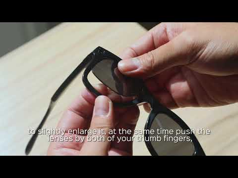 How to install Walleva Replacement Lenses for Ray-Ban Stories Wayfarer RW4002 (50mm)