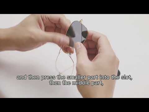 How to install Walleva Replacement Lenses for Ray-Ban RB3136 Caravan (55mm)