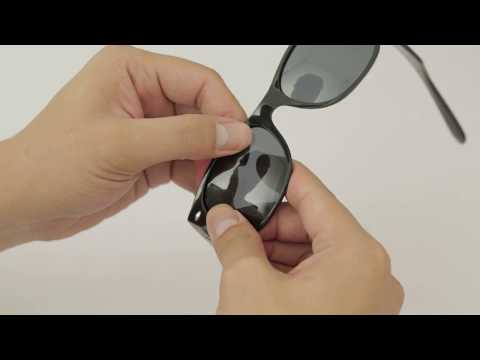 How to install Walleva Replacement Lenses for Ray-Ban Wayfarer RB2132 (52mm)