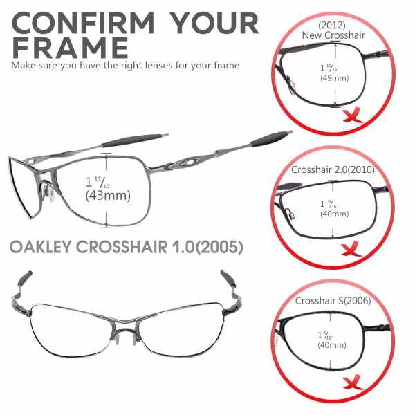 oakley crosshair 1.0 lenses