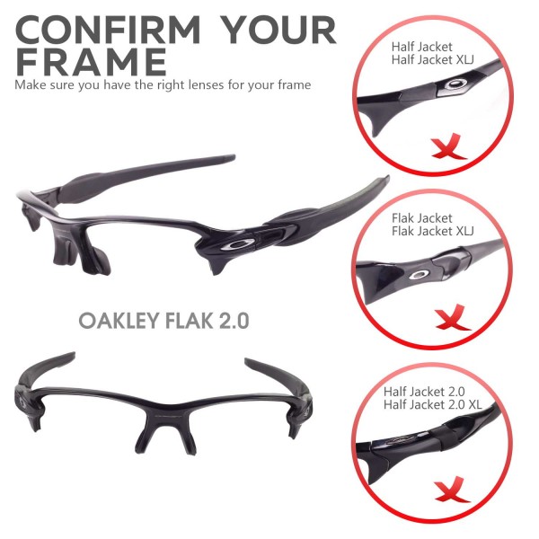 New Walleva Transition/Photochromic Polarized Replacement Lenses For Oakley  Flak  Sunglasses
