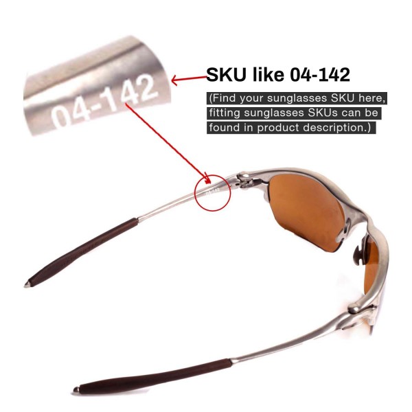 Walleva Titanium Black Polarized Replacement Lenses for Oakley