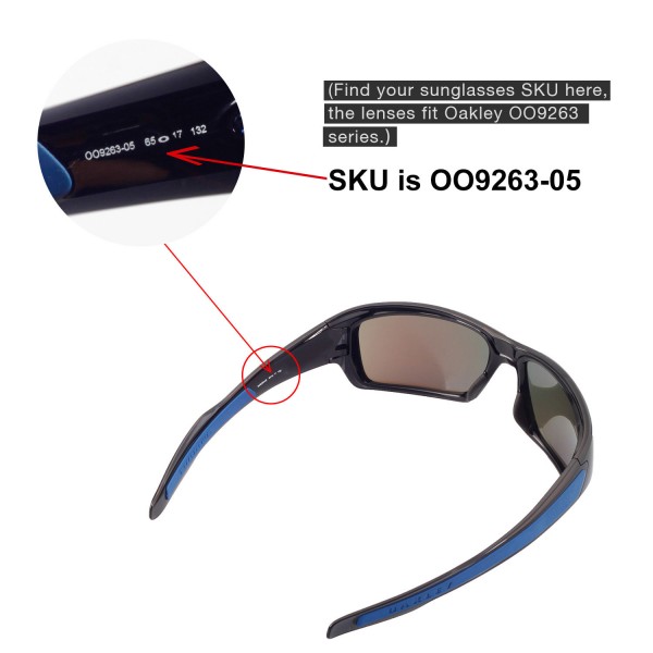 New Walleva Black Polarized Replacement Lenses For Oakley Turbine Sunglasses