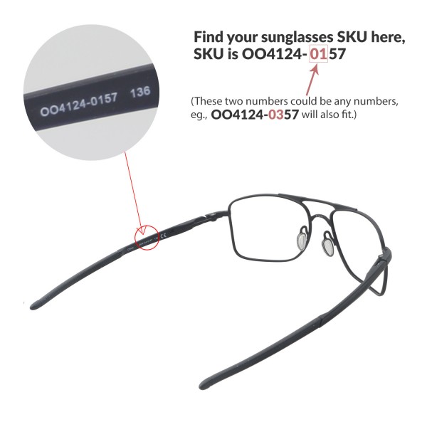 New Walleva Black Polarized Replacement Lenses For Oakley Gauge 8 M  Sunglasses