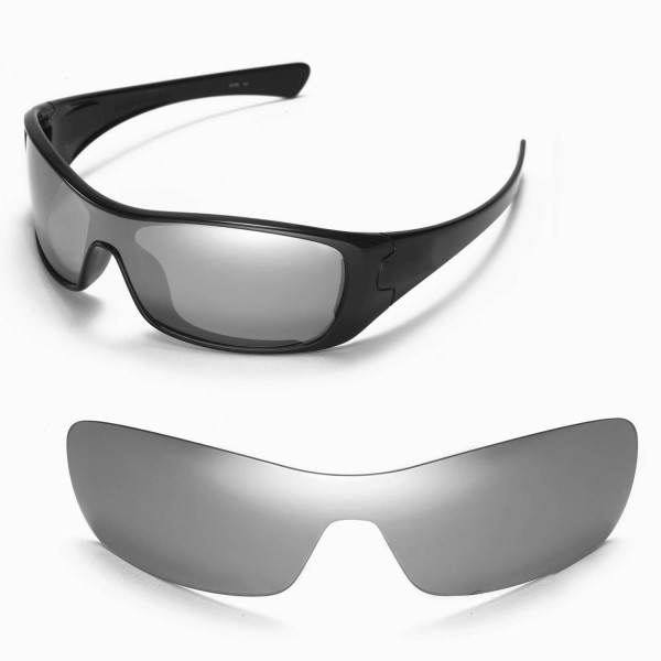 igen tvetydigheden zoom Walleva Replacement Lenses for Oakley Antix Sunglasses - Multiple Options  Available (Titanium Mirror Coated - Polarized)