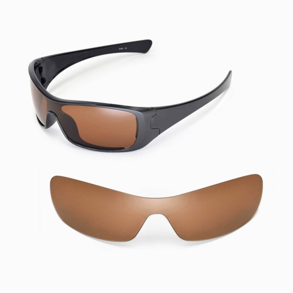 Walleva Brown Replacement Lenses for Sunglasses