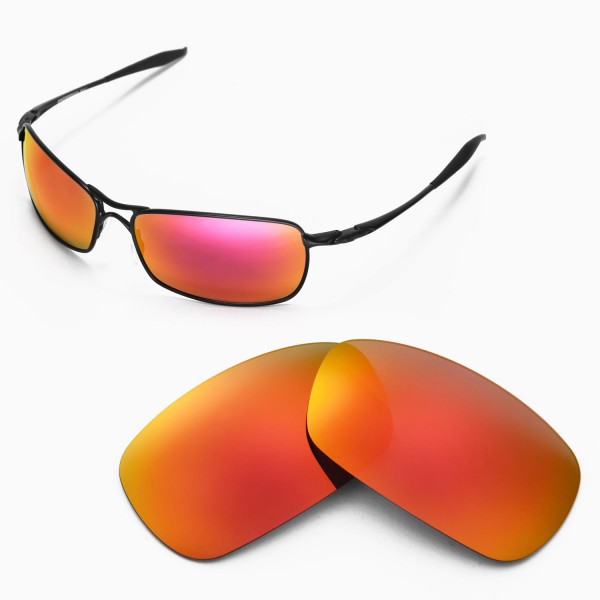 Aske Ejeren auktion Walleva Replacement Lenses for Oakley Crosshair 2.0 Sunglasses - Multiple  Options Available (Fire Red Mirror Coated - Polarized)