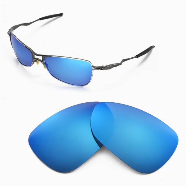 Walleva Ice Blue Polarized Replacement Lenses for Oakley Juliet Sunglasses