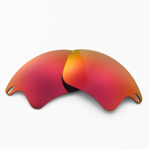 Walleva Replacement Lenses for Oakley Fast Jacket XL Sunglasses - Multiple  Options Available (Fire Red Mirror Coated - Polarized)