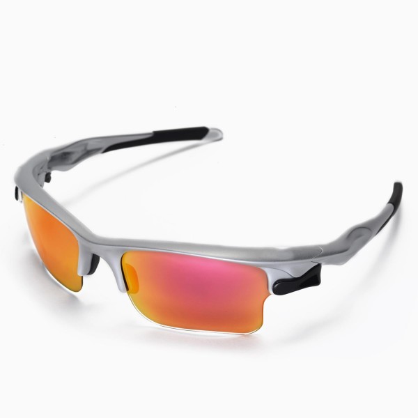 Walleva Replacement Lenses for Oakley Fast Jacket XL Sunglasses - Multiple  Options Available (Fire Red Mirror Coated - Polarized)
