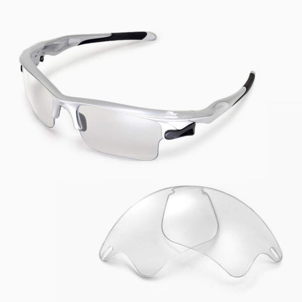 Gøre klart fort forstene Walleva Clear Replacement Lenses for Oakley Fast Jacket XL Sunglasses