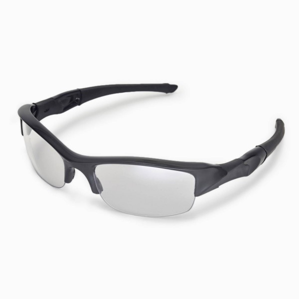 Walleva Clear Replacement Lenses for Oakley Flak Jacket Sunglasses