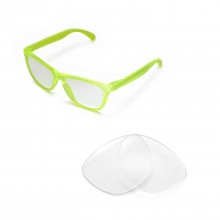 Walleva Clear Non-Polarized Replacement Lenses for Oakley Frogskins Sunglasses