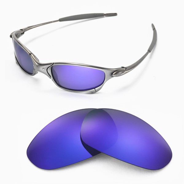 Walleva Replacement Lenses for Oakley Sunglasses - Options Available (Purple Coated -