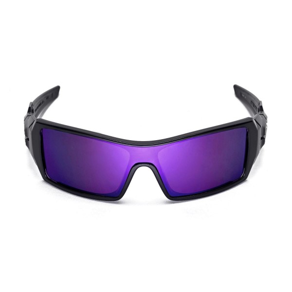 Walleva Purple Polarized Lenses And Green Rubber Kit For Oakley