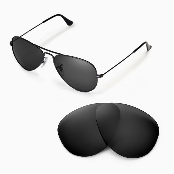 ray ban aviator 55mm black