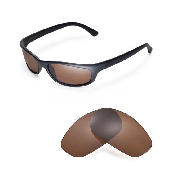Walleva Brown Polarized Replacement Lenses For Ray-Ban RB4115