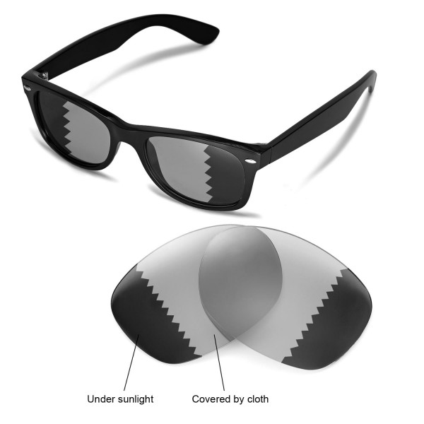 Walleva Polarized Transition Photochromic Lenses For Ray Ban Wayfarer Rb2132 52mm Walleva Polarized Transition Photochromic Lenses For Ray Ban Wayfarer Rb2132 52mm