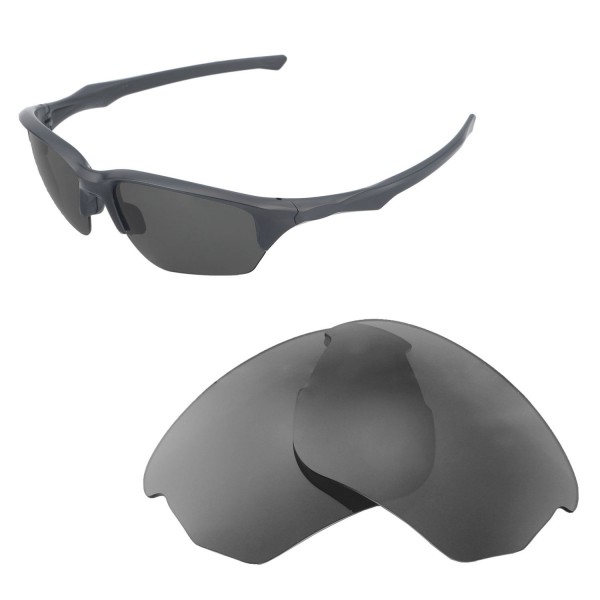 Walleva Brown Polarized Replacement Lenses for Oakley Flak Beta