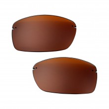Walleva Brown Mr.Shield Polarized Replacement Lenses For Costa Del Mar Ballast Sunglasses