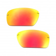 Walleva Fire Red Mr. Shield Polarized Replacement Lenses For Costa Del Mar Gulf Shore Sunglasses