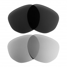 Walleva Titanium + Black Polarized Replacement Lenses For Ray-Ban RB3548N 54mm Sunglasses