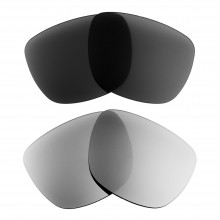 Walleva Titanium + Black Polarized Replacement Lenses For Gucci GG0010S Sunglasses