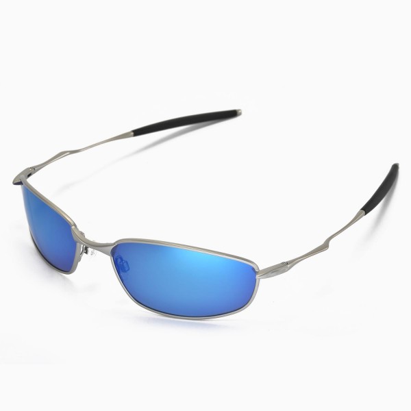 Walleva Replacement Lenses for Oakley Whisker Sunglasses - Multiple Options  Available (Ice Blue Coated - Polarized)