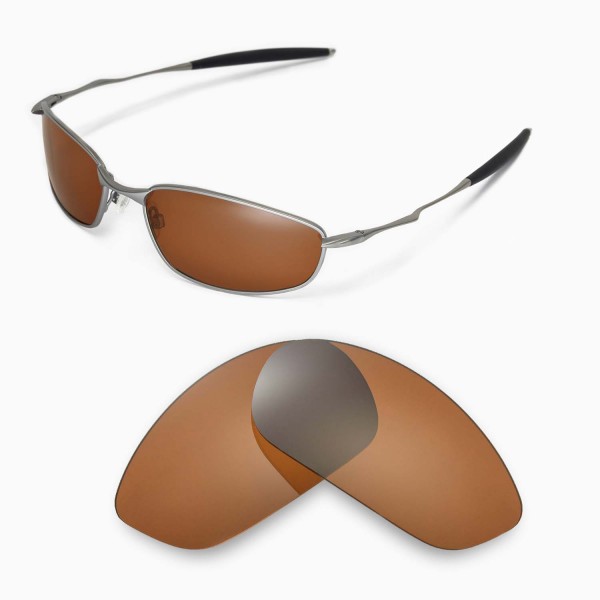 blad romanforfatter Furnace Walleva Replacement Lenses for Oakley Whisker Sunglasses - Multiple Options  Available (Brown Mirror Coated - Polarized)