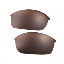 Walleva Brown Mr.Shield Polarized Replacement Lenses for Oakley Flak Jacket Sunglasses