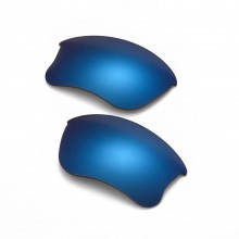 Walleva Ice Blue Mr.Shield Polarized Replacement Lenses for Oakley Flak Jacket XLJ Sunglasses
