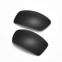 Walleva Black Mr.Shield Polarized Replacement Lenses for Oakley Gascan Sunglasses