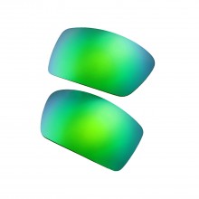 Walleva Emerald Mirror Coated Mr.Shield Polarized Replacement Lenses for Oakley Gascan Sunglasses