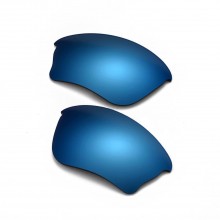 Walleva Ice Blue Mr.Shield Polarized Replacement Lenses for Oakley Half Jacket XLJ Sunglasses
