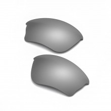 Walleva Titanium Mirror Coated Mr.Shield Polarized Replacement Lenses for Oakley Half Jacket XLJ Sunglasses