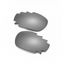 Walleva Titanium Mr.Shield Polarized Replacement Vented Lenses for Oakley Jawbone Sunglasses