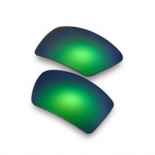 Walleva Emerald Mr.Shield Polarized Replacement Lenses for Oakley Eyepatch 2 (OO9136 Series) Sunglasses