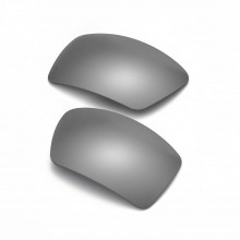 Walleva Titanium Mr.Shield Polarized Replacement Lenses for Oakley Eyepatch 2 (OO9136 Series) Sunglasses