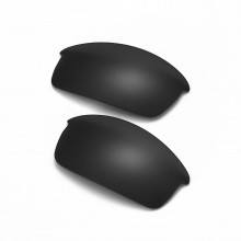 Walleva Black Mr.Shield Polarized Replacement Lenses for Oakley Bottlecap Sunglasses