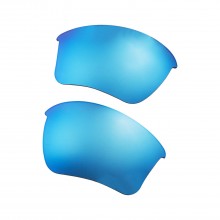 Walleva Ice Blue Mr.Shield Polarized Replacement Lenses for Oakley Half Jacket 2.0 XL (OO9154 Series) Sunglasses