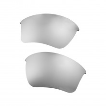 Walleva Titanium Mr.Shield Polarized Replacement Lenses for Oakley Half Jacket 2.0 XL (OO9154 Series) Sunglasses