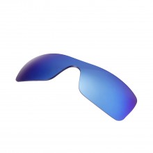 Walleva Mr.Shield Polarized Ice Blue Replacement Lenses for Oakley Batwolf (OO9101 Series) Sunglasses