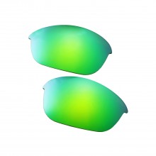 Walleva Mr.Shield Polarized Emerald Replacement Lenses for Oakley Half Jacket 2.0 Sunglasses