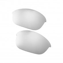 Walleva Mr.Shield Polarized Titanium Replacement Lenses for Oakley Half Jacket 2.0 Sunglasses