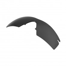 Walleva Mr Shield Polarized Black Replacement Lenses for Oakley M Frame Strike Sunglasses